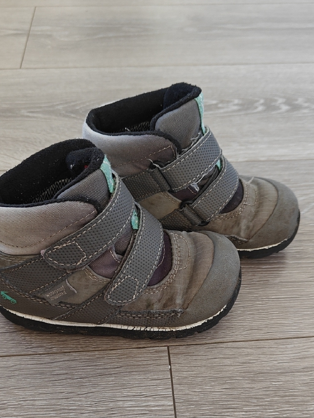 See Kai Run Toddler 8 Kids Gray Waterproof Boots Sam